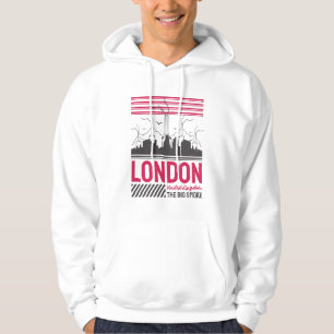 Moletom Londres Reino Unido A Grande Fumaça Desenho Urbano