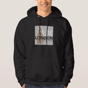 Moletom Londres Reino Unido Big Ben Tipografia Minimalista