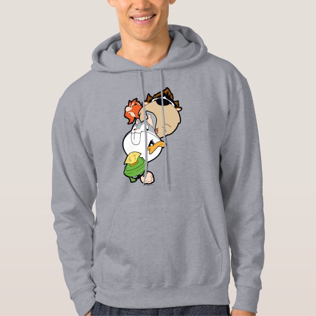 Moletom LOONEY TUNES™ Estilizou Cabeças Grandes (Frente)