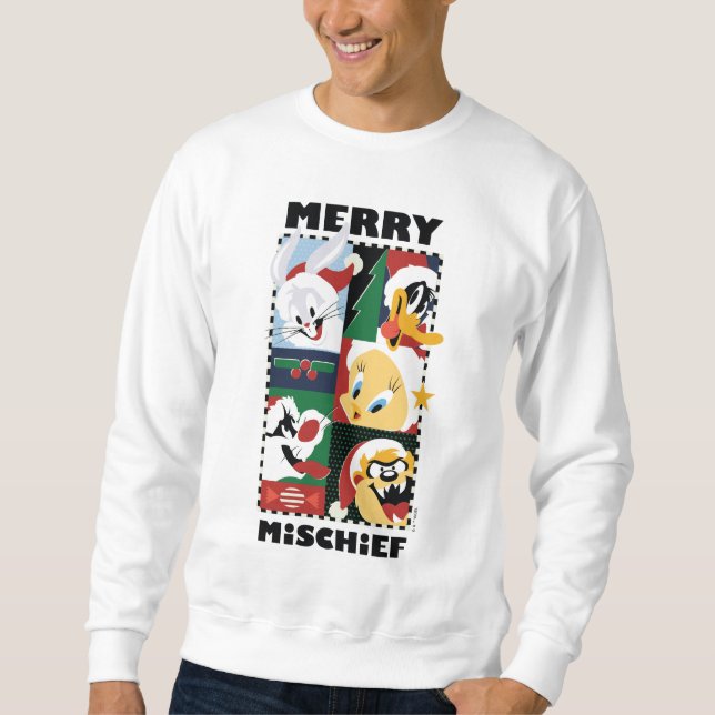 Moletom LOONEY TUNES™ Holidy Feliz Mishead (Frente)
