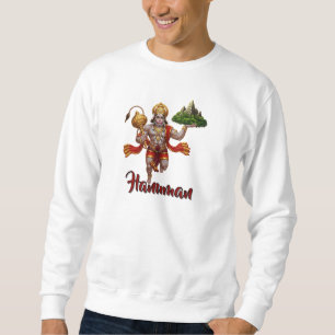 Moletom Lord Hanuman Voando Levantando Montanha