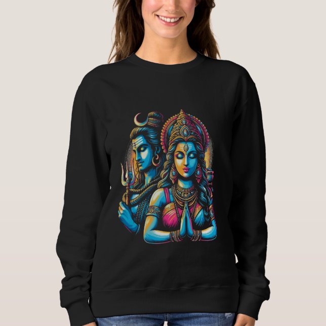 Moletom Lord Shiva Durga Hindu Deus Mahadeva Goddess (Frente)
