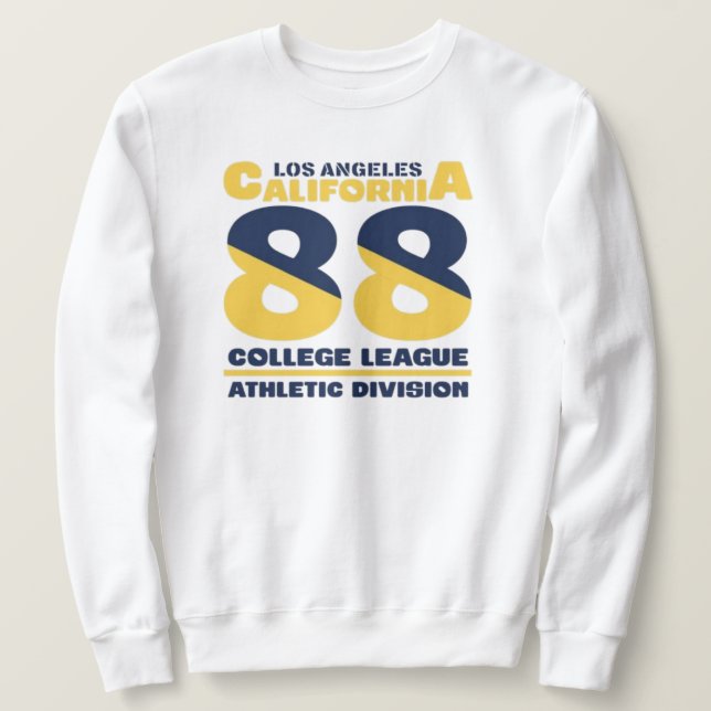 Moletom Los Angeles California state college varsity athle (Frente do Design)
