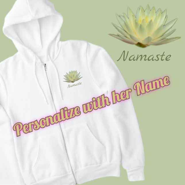 Moletom Lotus Pastel Yellow Waterlily Floral Namaste (Criador carregado)