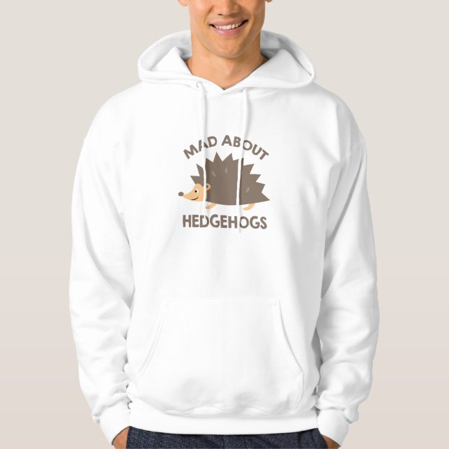 Moletom Louco sobre Hedgehogs (Frente)