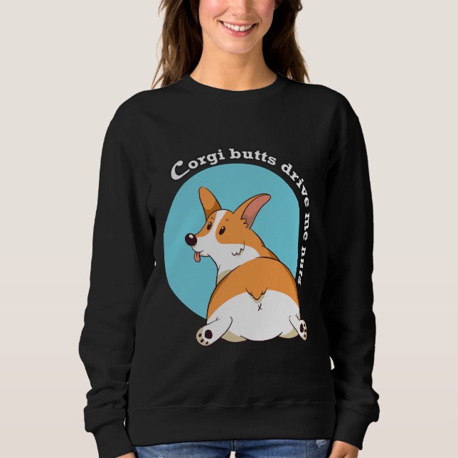Moletom Loucos Corgi Drive Me (Frente)