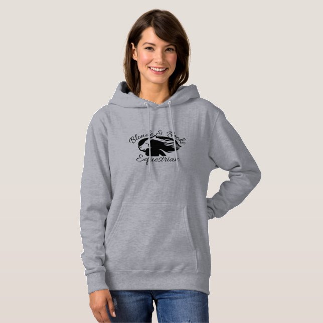 Moletom Loura e quebrada - Hoodie - Logotipo preto (apenas (Frente Completa)