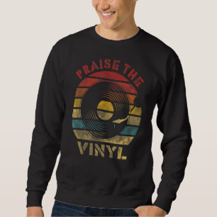 Moletom Louvando o Vinyl Retro Record Vintage Music