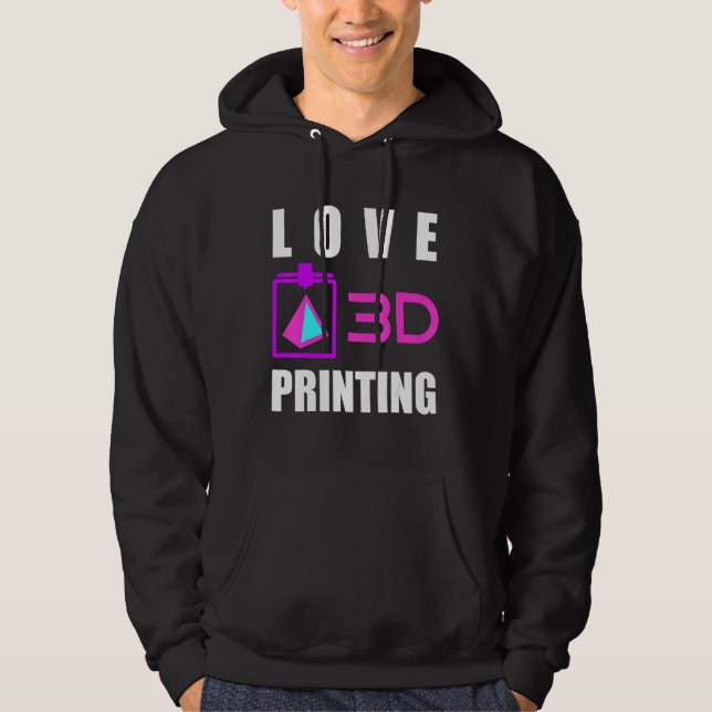 Moletom Love 3d Printing 3d Printer Fan Geek Expert 3d Pre (Frente)