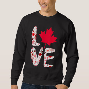 Moletom Love Canada Maple deixa um dia canadense bonito