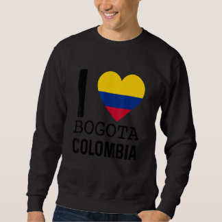 Moletom Love Colombia Bogotá Souvenir Flag Map Colombian C