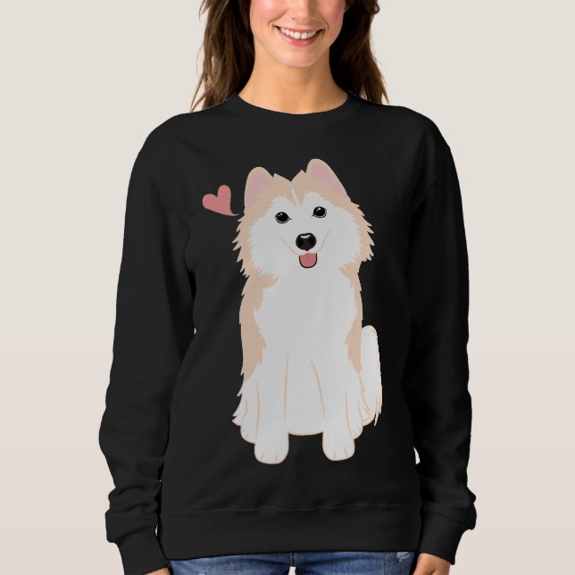 Moletom Love Cream Pomsky Rouco da Pomerânia (Frente)