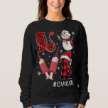 Moletom Love CVICU Nurse Life Snowman Syringe Christmas Nu<br><div class="desc">Love CVICU Nurse Life Snowman Syringe Christmas Nursing</div>