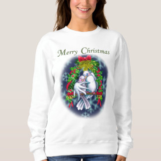 Moletom Love Doves White Christmas version Sweatshirt