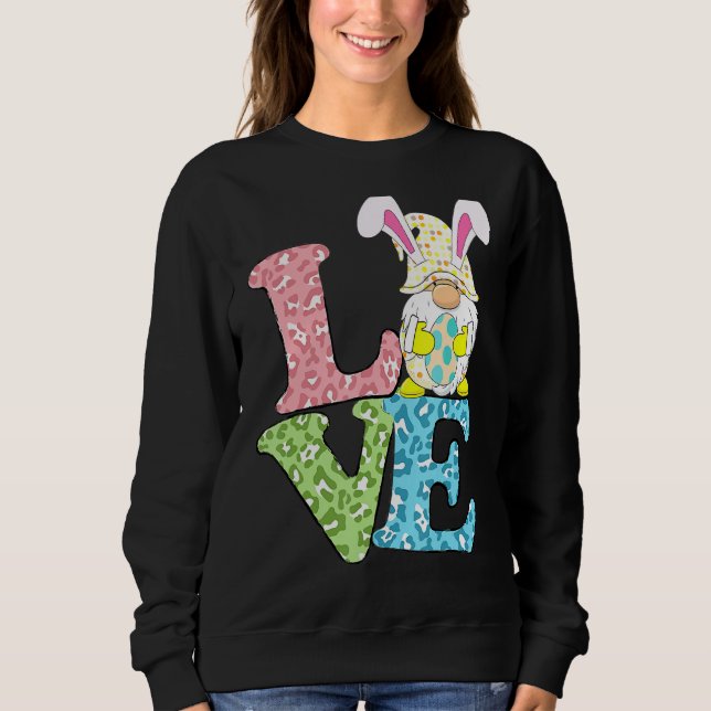 Moletom Love Easter Bunny Egg Gnomo (Frente)