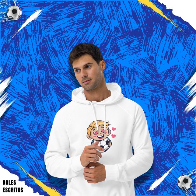 Moletom Love for soccer kawaii anime design (Criador carregado)