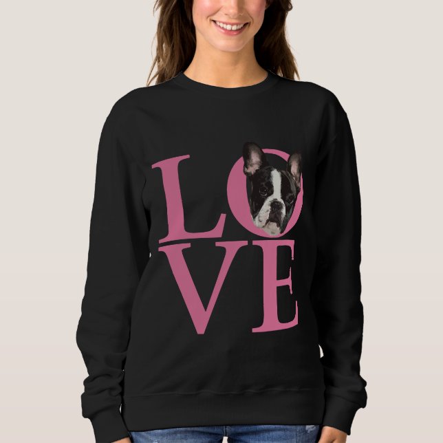 Moletom Love French Bulldog Frenchie 97 (Frente)