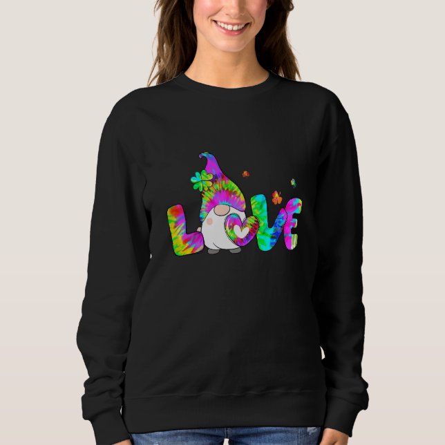 Moletom Love Gnomos Tie Dye Shamrock (Frente)