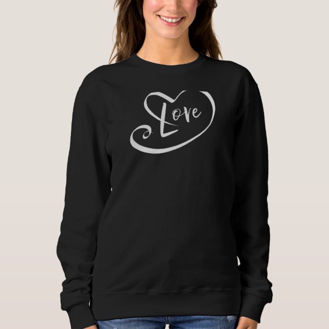 Moletom Love Heart Graphic Design (Frente)