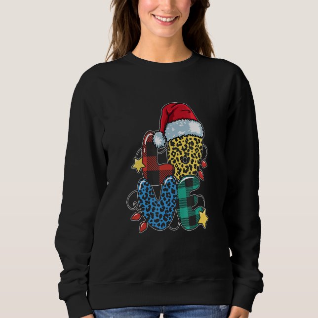 Moletom Love Love Christmas Christmas Tree Christmas Time (Frente)