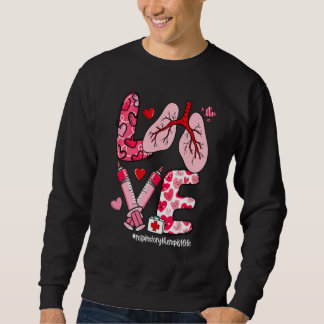Moletom LOVE Lung Heart Respiratory Therapist Life Valenti