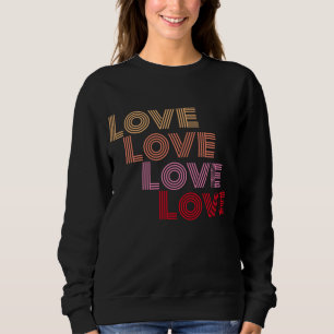 Moletom Love Modern Typografia Black