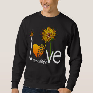 Moletom Love Noni Life Grandma Butterfly Girassol Grafia