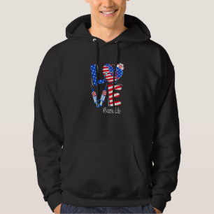 Moletom Love Nurse Life 4 De Julho American Flag Patrioti