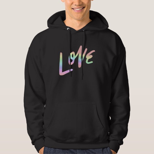 Moletom Love Pastel Rainbow Love Cool (Frente)
