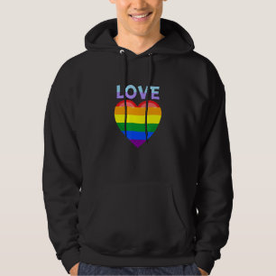 Moletom Love Peace Sign with Rainbow Colour Lgbt Lésbian G