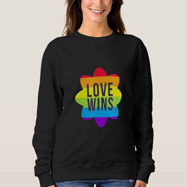 Moletom Love Peace Sign with Rainbow Colour Lgbt Lésbian G (Frente)