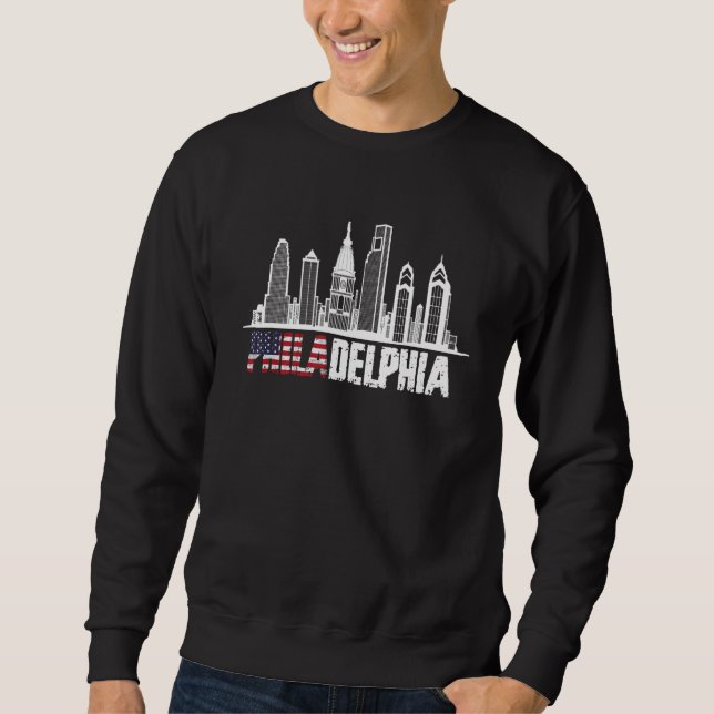 Moletom Love Philadelphia Skyline Centro Cityscape Phill (Frente)