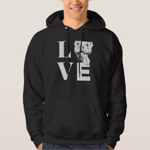 Moletom Love Pit Bulls Designer Pitbull L O V E