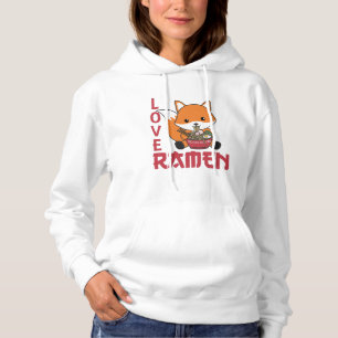 Moletom Love Ramen Cute Fox Kawaii Foxes