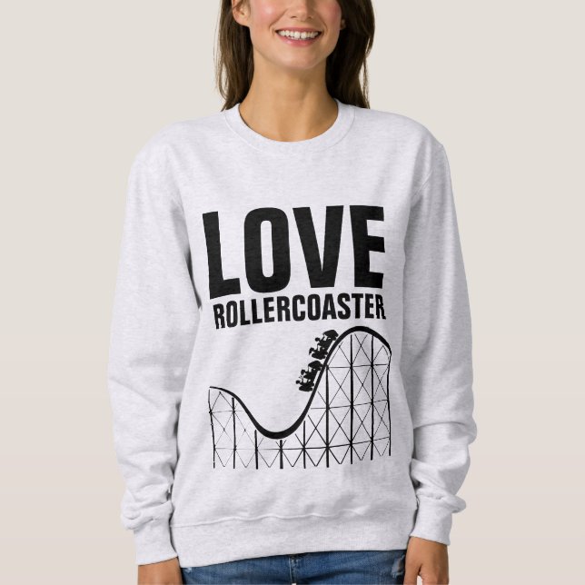 Moletom LOVE ROLLERCOASTER Vintage T-shirts (Frente)