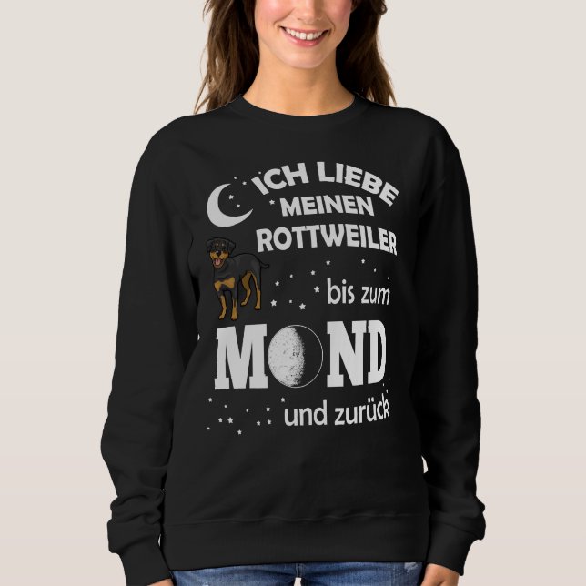 Moletom Love Rottweiler Moon (Frente)