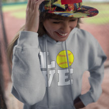 LOVE Softball Fastpitball Player ou treinador
