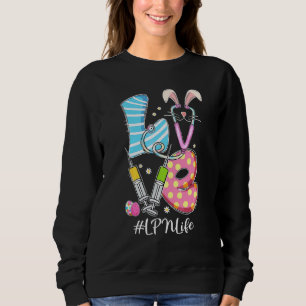 Moletom Love Stethoscope Lpn Life Bunny Nurn Páscoa Dia C