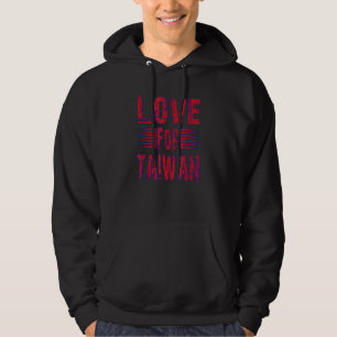 Moletom Love Taiwan Support Asian Roots Roc Bandeira de Ta
