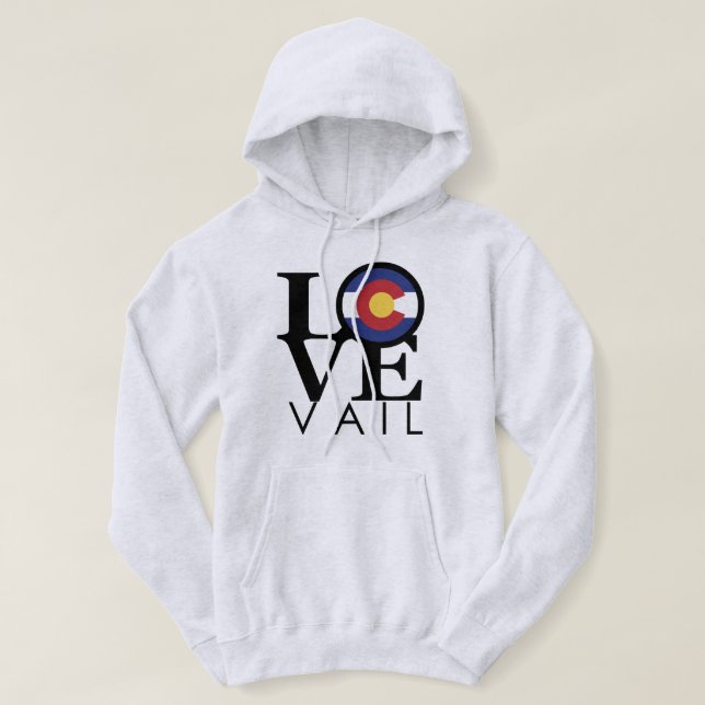 Moletom LOVE Vail Colorado (Frente do Design)