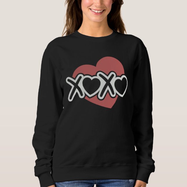Moletom Love Valentine s Day Couple Relationship Heart  In (Frente)