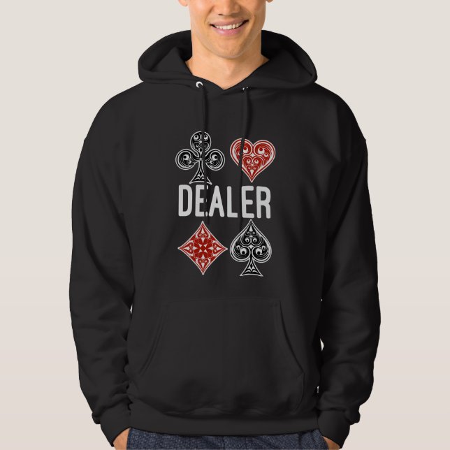 Moletom Lover de Casino do Revendedor de Jogo do Poker Car (Frente)