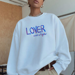 Moletom Lover e um lutador em azul e rosa