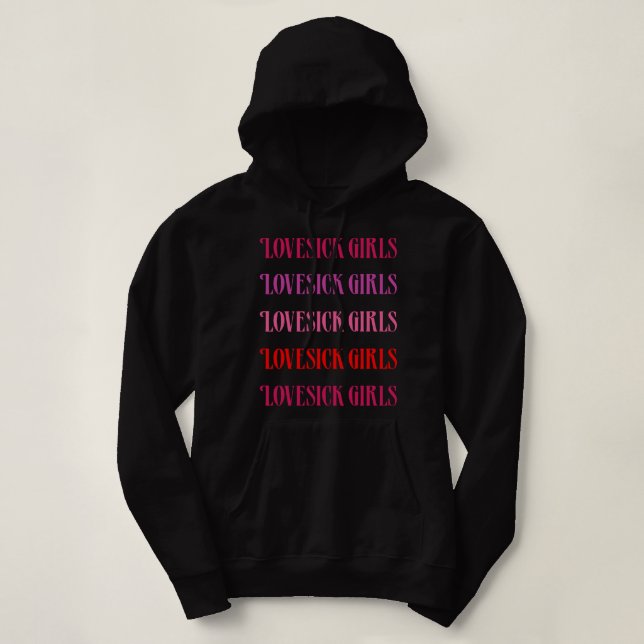Moletom Lovesick Girls Blackpink (Frente do Design)