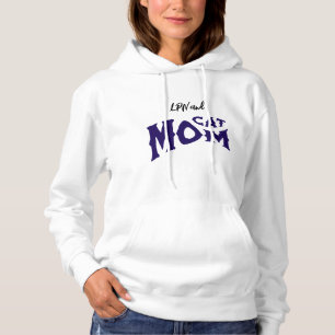 Moletom LPN Cat Mãe Preta/ Azul na Tipografia Branca