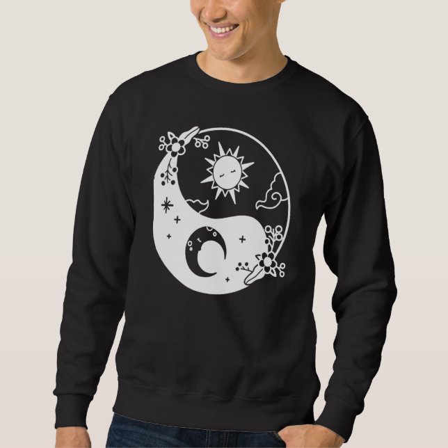 Moletom Lua E Sol Árvore Da Vida Budista Mandala Yin (Frente)