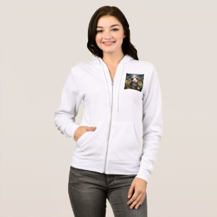 Moletom Lua E Visitas De Porco Castanho E Guiné Branca,