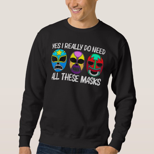 Moletom Lucha Libre Art For Men Luta Wrestler M (Frente)