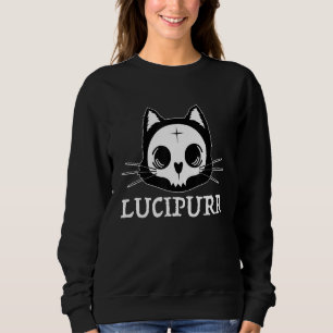 Moletom Lúcifer Oculto Satanista Gato Lucipurr Anticristo