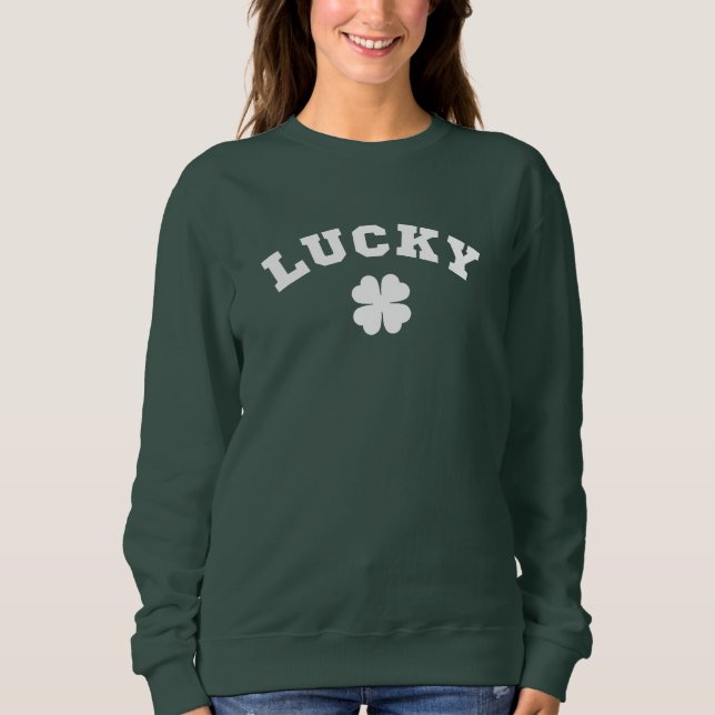 Moletom Lucky Clover St. Patricks Day (Frente)